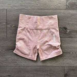 Gymshark Adapt Camo Seamless Shorts in Pink